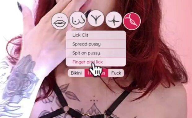 Interactive Sex Game Start With Photo Shooting A Sexy Tattooed Redhead And Try To Fuck Her