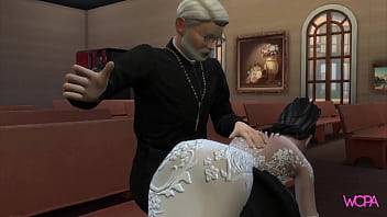 Trailer Bride Enjoying The Last Days Before Getting Married Sex With The Priest Before The Ceremony Naughty Betrayal